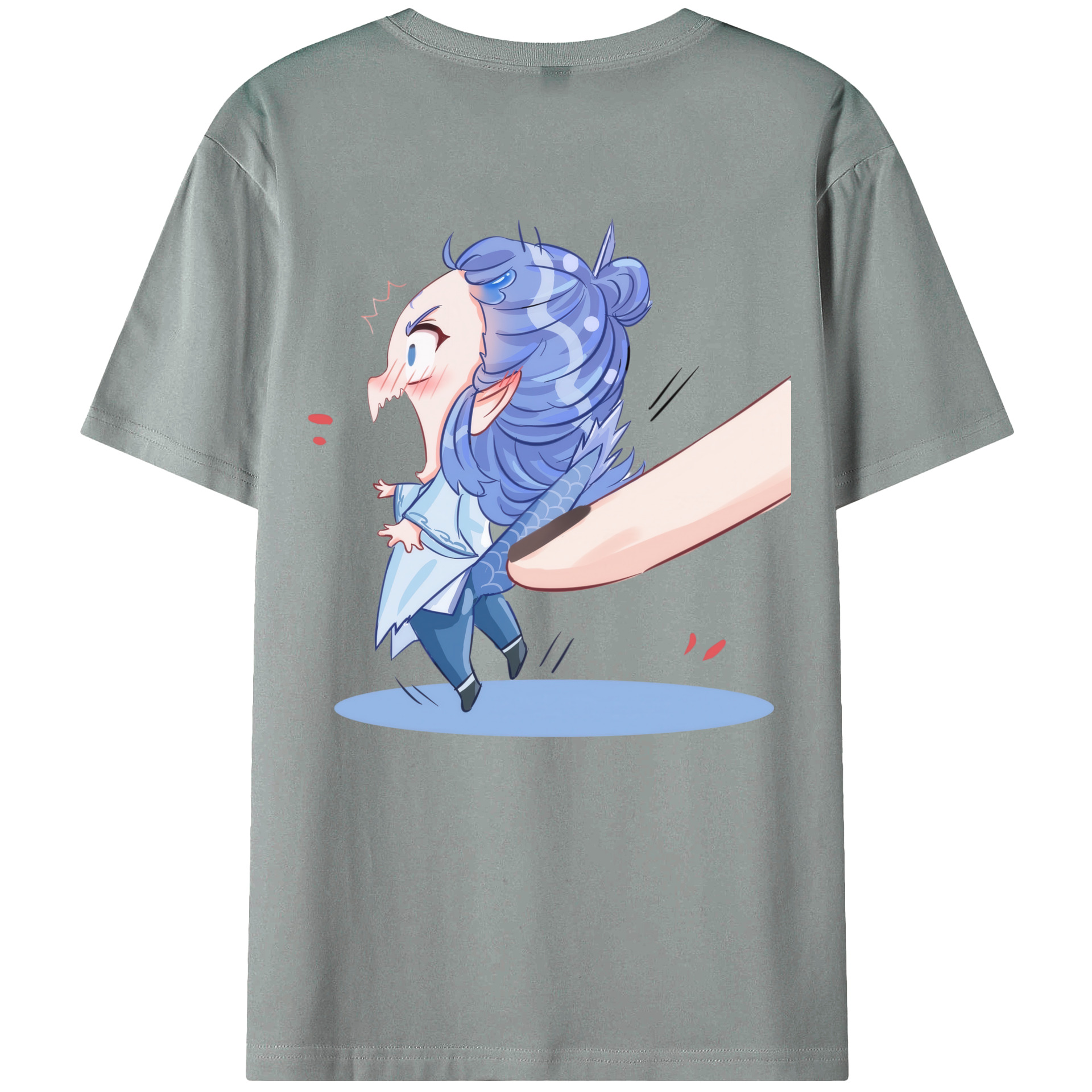 （画像用） Ne Zha 2 ナタ 魔童の大暴れ 綿100％ メンズ半袖Tシャツ（バックプリント） 通気性